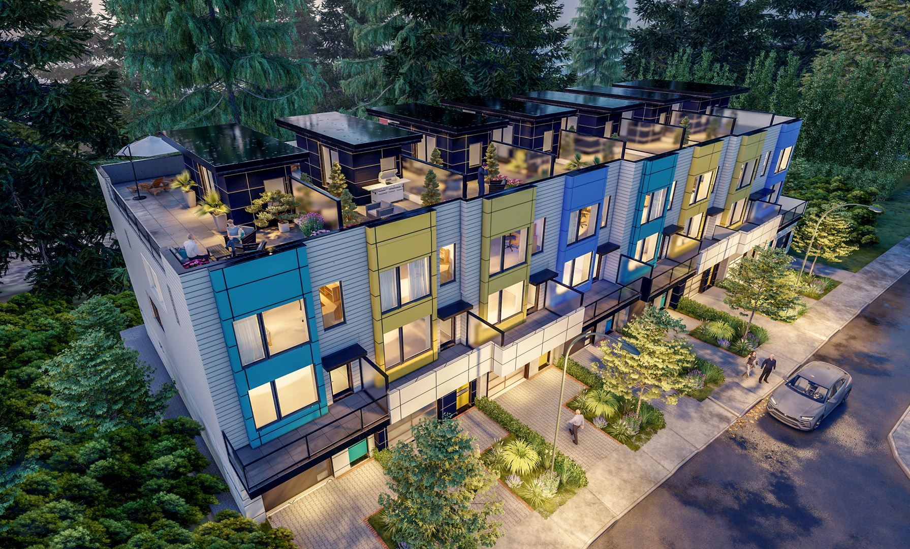 Downtown Gate is a new townhouse community by Greenfort Development Ltd at 2405 Crescent Way, Abbotsford, BC